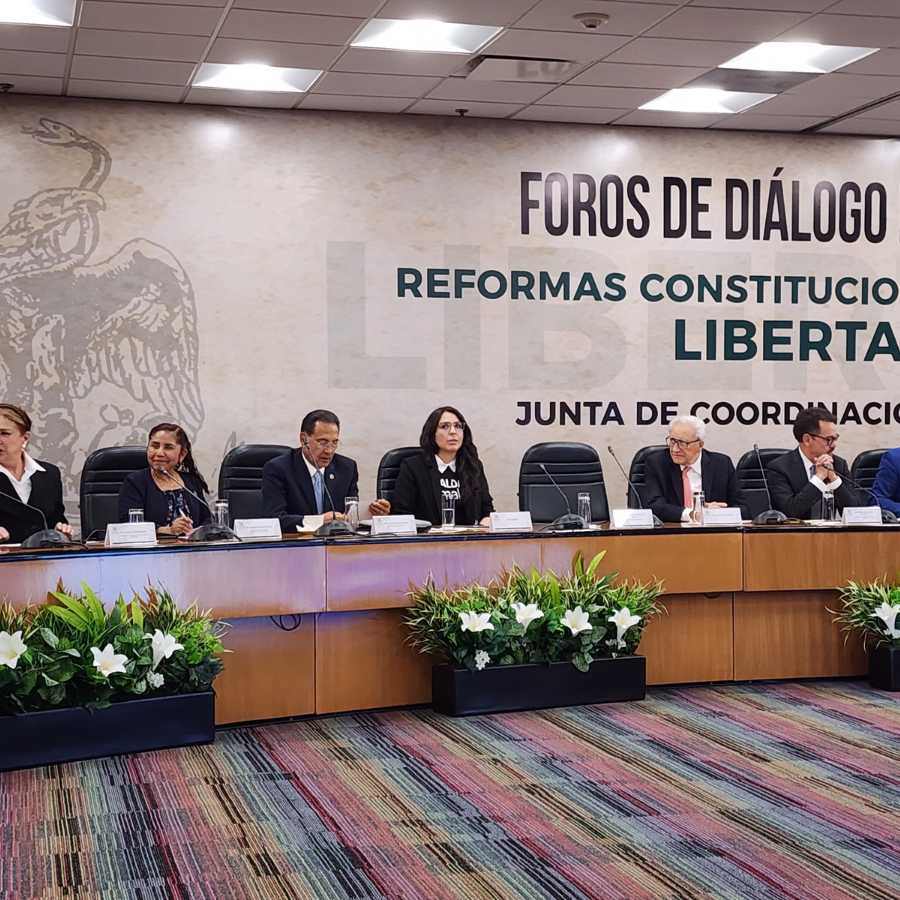 Dulce from Animal Equality at the Mexican Senate