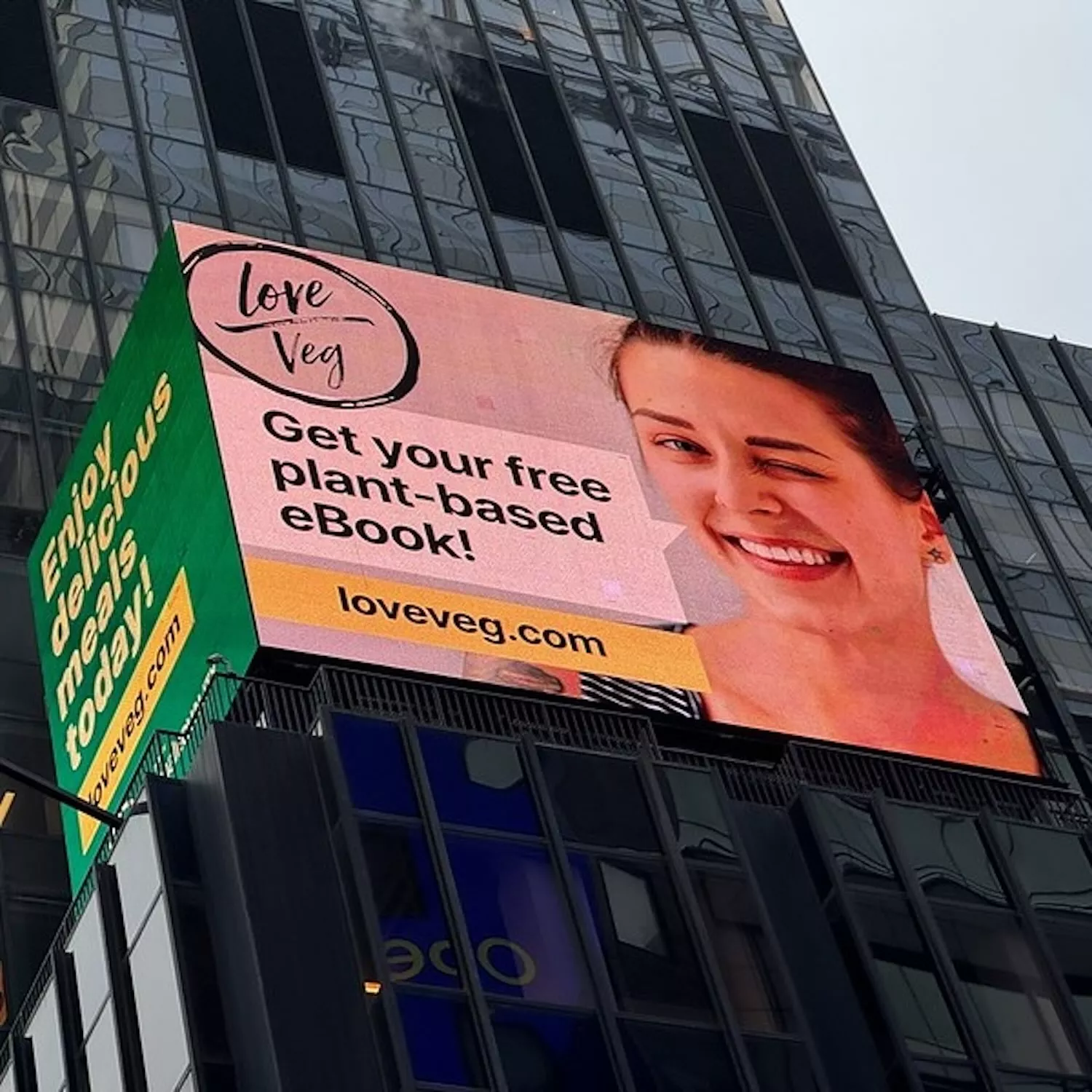 Outdoor do Love Veg na Times Square