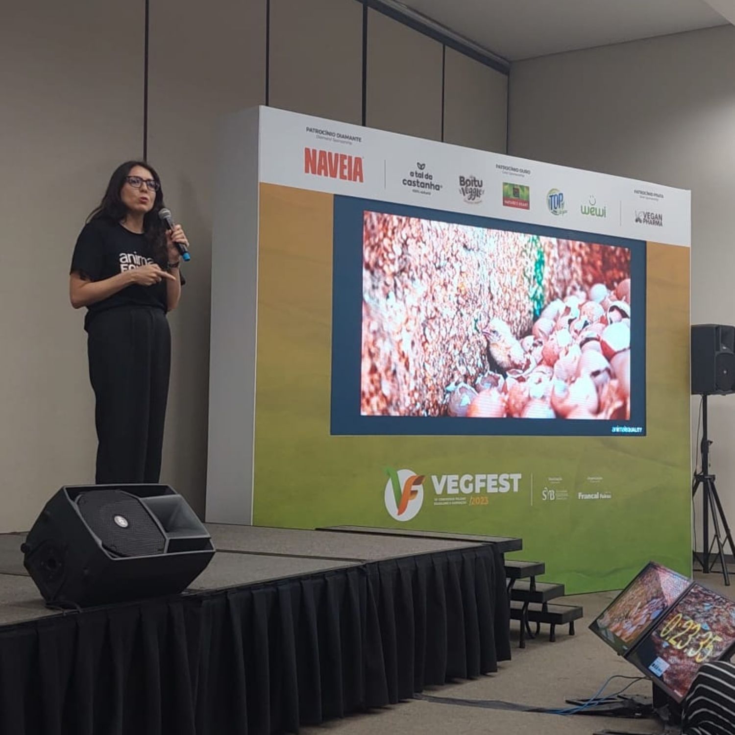 Palestra da Dulce no Vegfest 2023