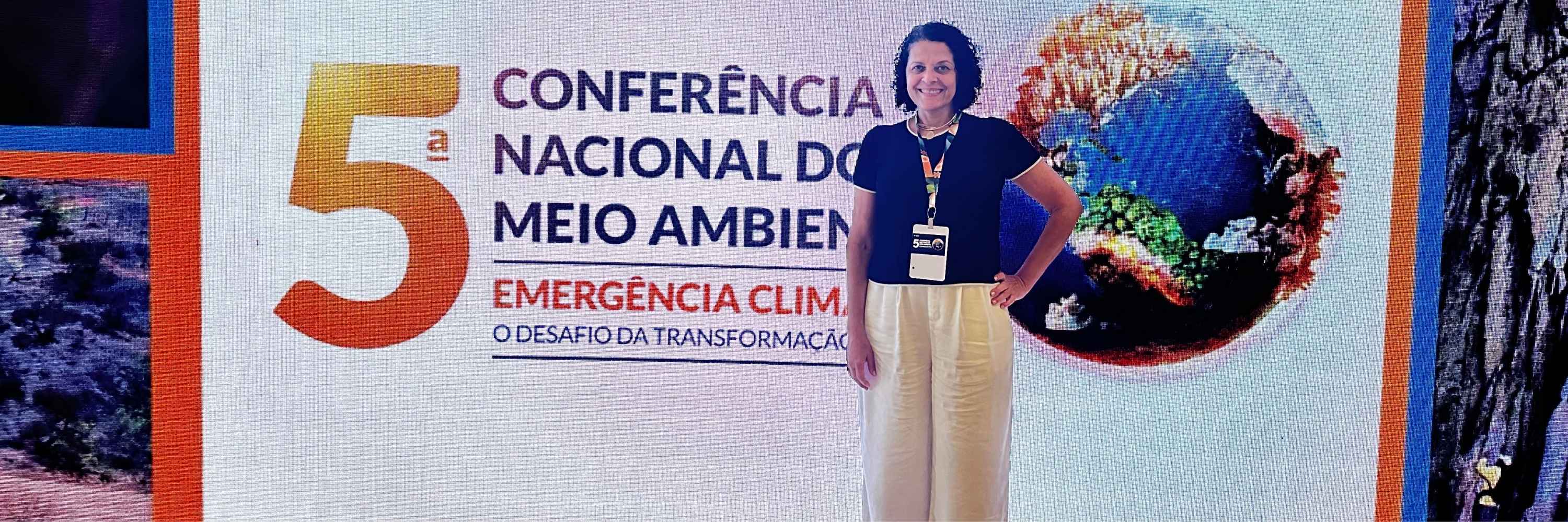 Carla Lettieri representando a Animal Equality em Brasília