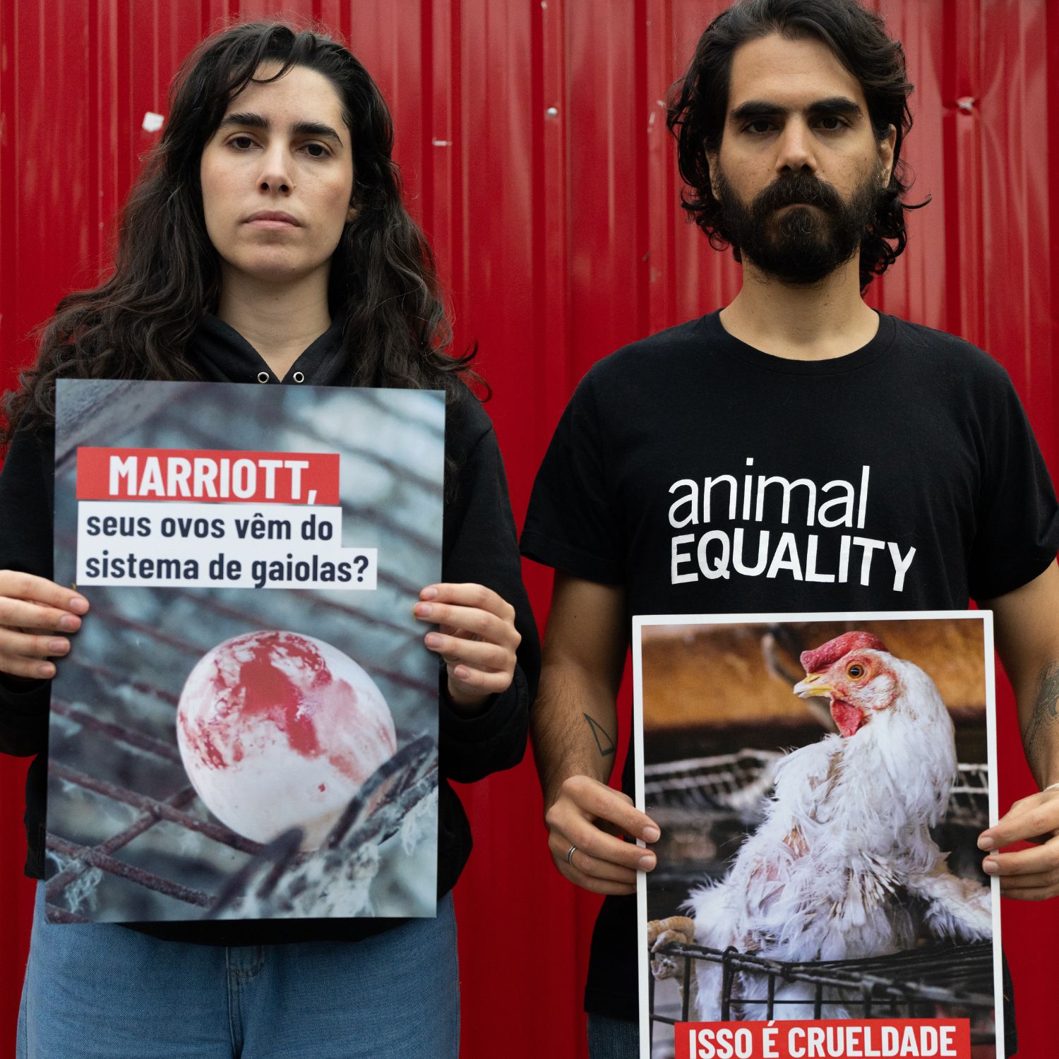 Cartazes da campanha com o Marriott