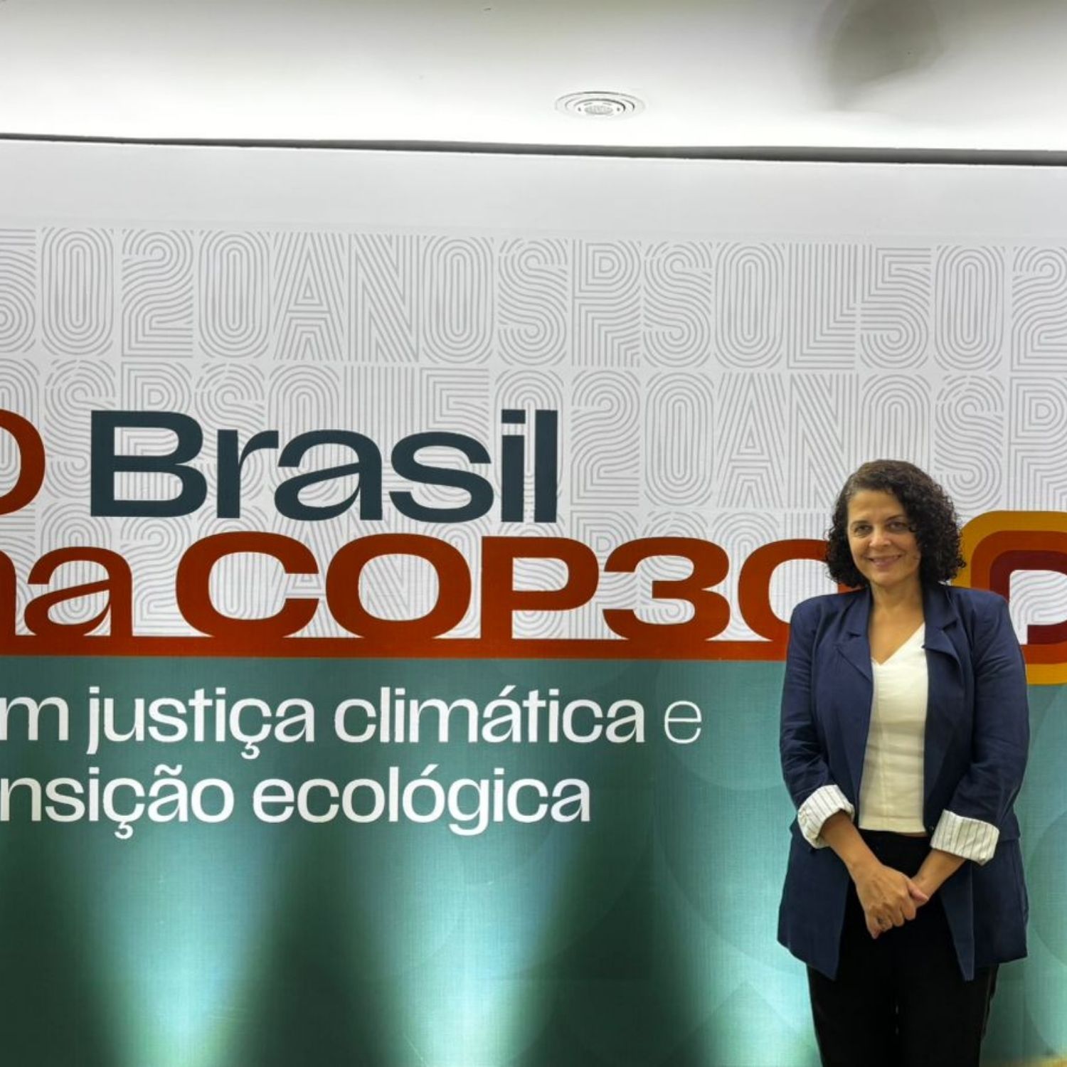 Carla Lettieri em evento com a Ministra Sonia Guajajara