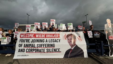 Protesto na Holanda pela campanha contra o Ahold Delhaize