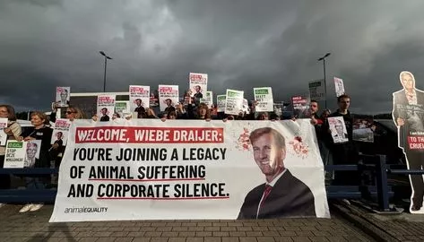 Protesto na Holanda pela campanha contra o Ahold Delhaize