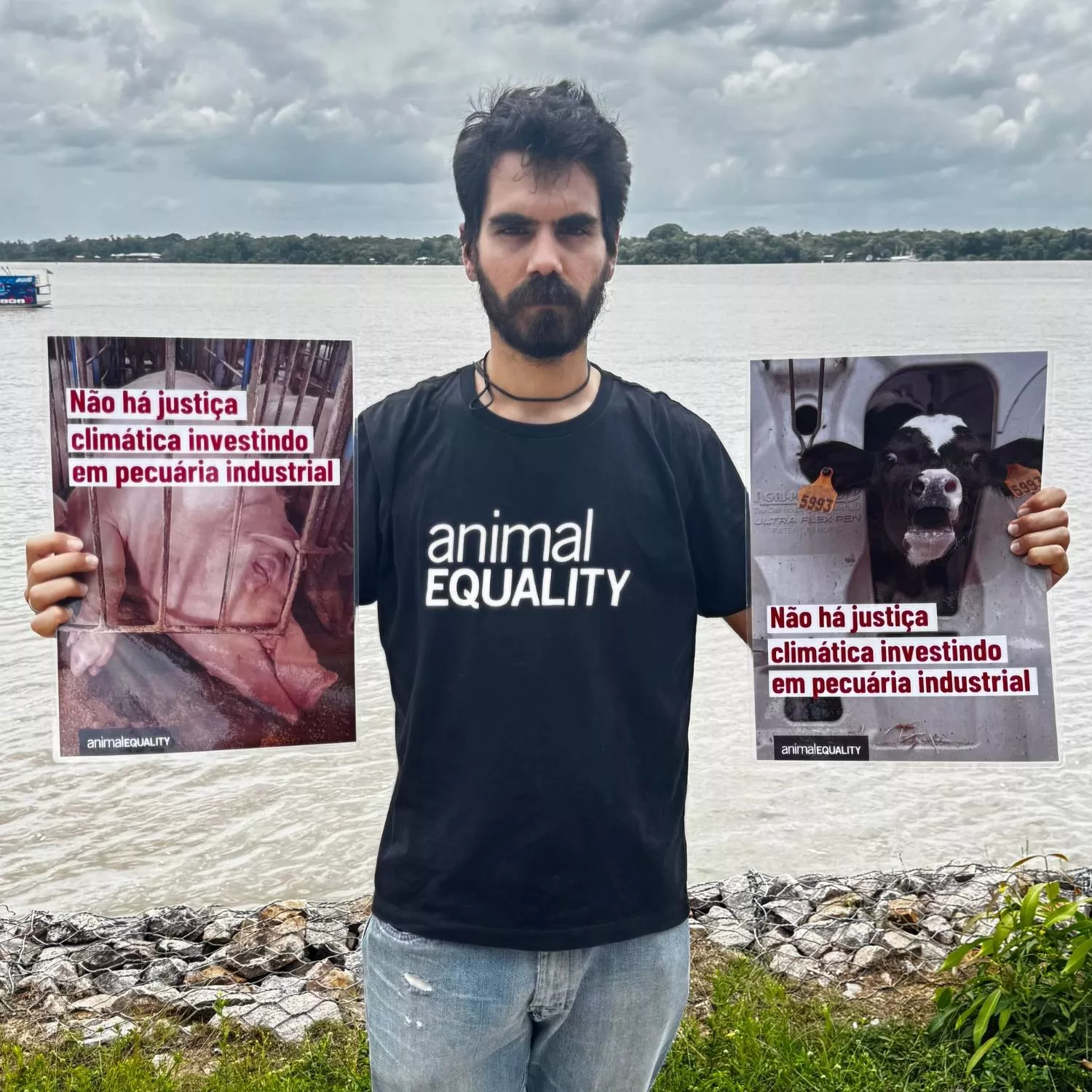 Animal Equality na COP30: não há justiça climática com pecuária industrial