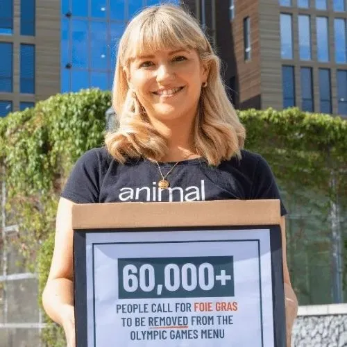 Relatório de Impacto do 1º trimestre 2026 6 Diretora do Reino Unido leva assinaturas de petição pelo fim do foie gras